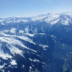 Flugwegposition um 13:34:55: Aufgenommen in der Nähe von Gemeinde Brandberg, 6290, Österreich in 3293 Meter